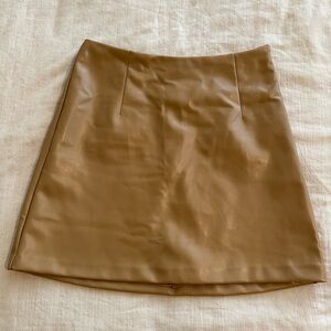Abercrombie Vegan Leather Mini Skort